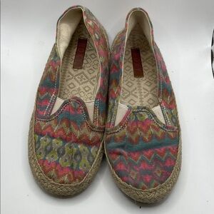 Roxy by Quicksilver Colorful Patterned Espadrilles women’s size 6